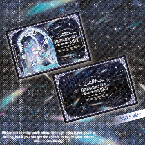 【画师授权】初音未来时光沙漏原创同人周边双闪吧唧徽章立牌 - 图3