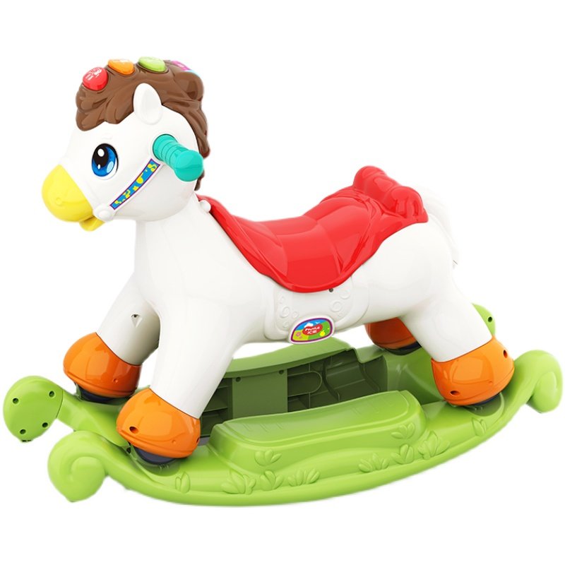 汇乐摇马儿童滑行两用多功能塑料音乐木马宝宝声光智能玩具1-3岁,淘宝优惠券,粉丝福利购,淘宝优惠卷