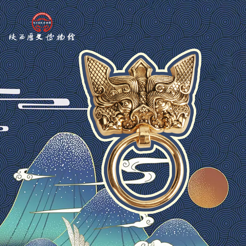 陕西历史博物馆门铺首冰箱贴文创磁贴西安旅游纪念品收藏伴手礼