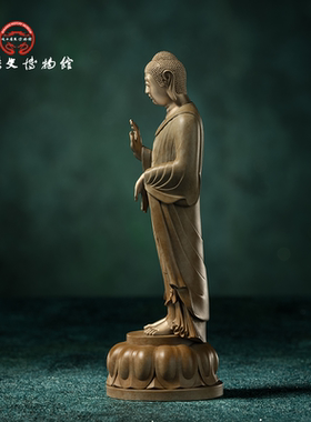 陕历博铜师傅北周佛造像铜摆件
