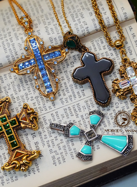 梵蒂冈博物馆JBK水晶珍珠十字架