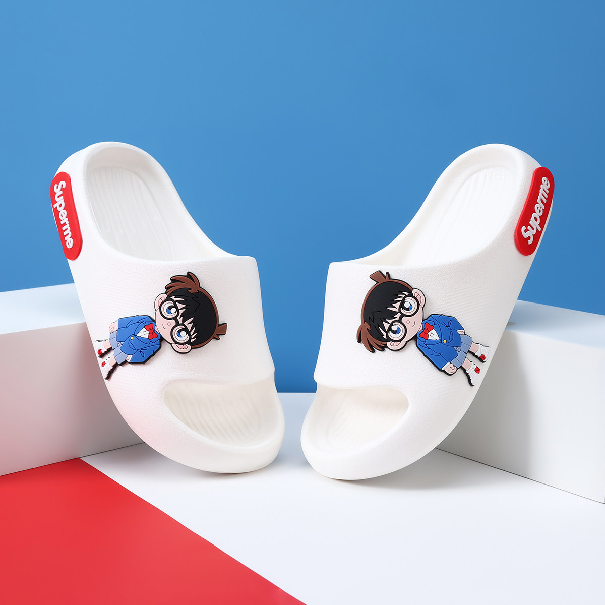 柯南儿童拖鞋2026新款男童凉拖鞋防滑女童宝宝居家软底室内夏卡通,淘宝优惠券,粉丝福利购,淘宝优惠卷