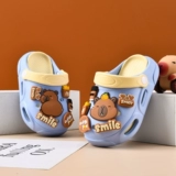 Детские летние тапочки для мальчиков, детская нескользящая мультяшная обувь