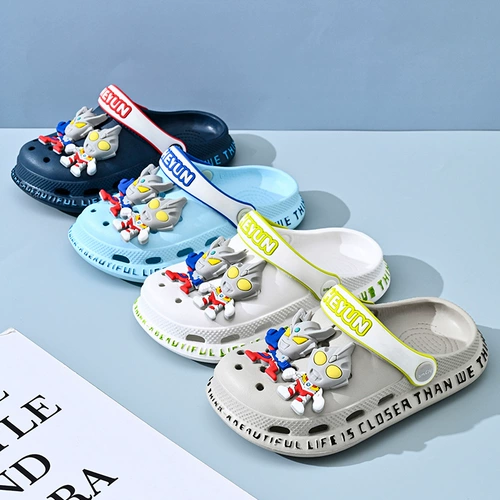 Ultra, детские тапочки для мальчиков, туфли, летний детский Ультрамен Тига, нескользящие сандалии