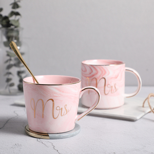 家用马克杯带盖勺