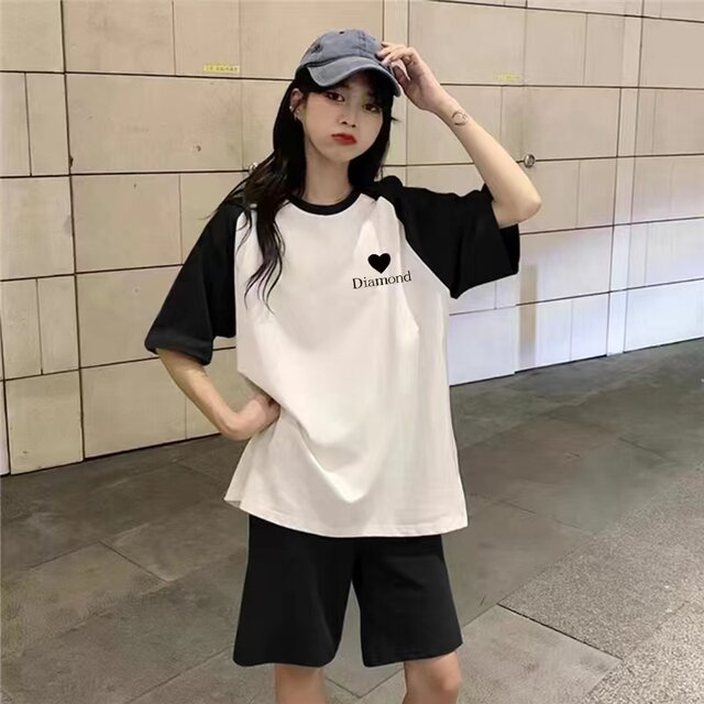 2024 new summer two-piece student tops