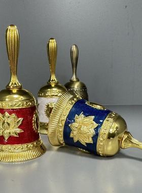 手摇铃铛复古铜铃老人铃上课铃