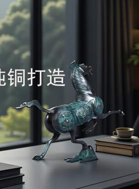 马踏飞燕纯铜办公桌面摆件