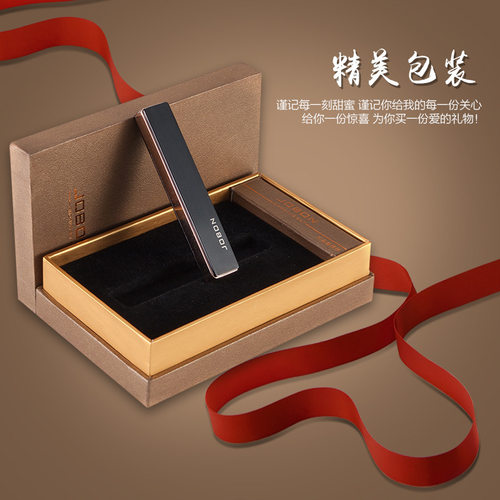中邦Jobon充电打火机防风时尚高档男士usb电子点烟器高档广告刻字 - 图2
