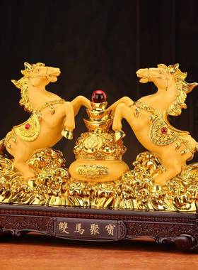 马摆件招财生肖马客厅玄关办公室桌面装饰乔迁开 业礼品马到成功