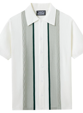 men's t-shirts男装 新款男士针织衫 冰爽丝针织撞色polo衫