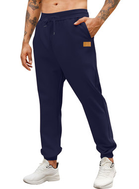 men's pants男士束脚卫裤 百搭通勤舒服运动休闲男士长裤加薄绒