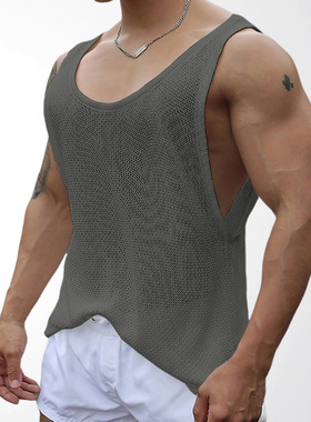 men's vest男装 新款男士无袖针织衫 休闲宽松针织背心sy0159man
