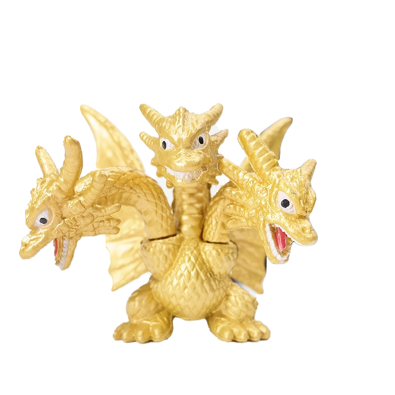 Q版哥斯拉玩具可组装恐龙怪兽扭蛋手办公仔儿童礼物益智模型摆件-图3