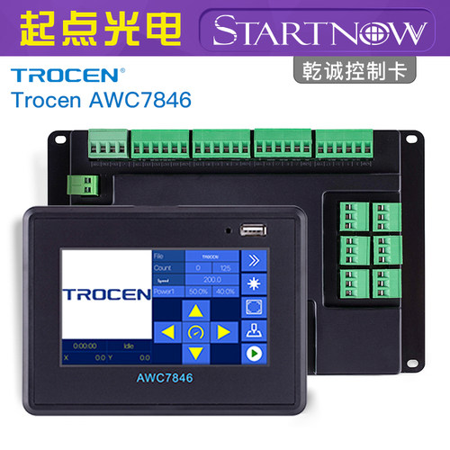 乾诚Trocen控制卡AWC7813 7846 TC6832面板CO2激光切割雕刻机主板 - 图1