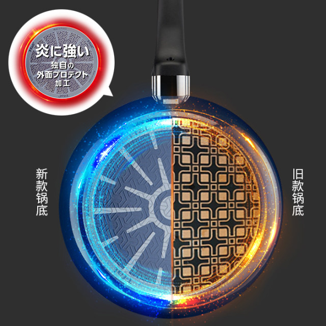 Non-stick pan imported from Japan with less oil smoke and French frying pan