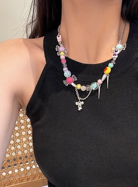 少女心千禧风项链多巴胺彩色糖果