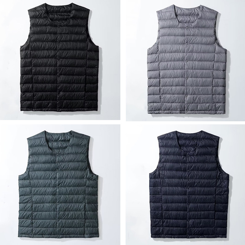 白鹅绒背心男士圆领加厚羽绒服内胆款马甲保暖秋冬坎肩轻薄内搭,淘宝优惠券,粉丝福利购,淘宝优惠卷