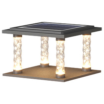 Outdoor Column Head Light Solar Wall Lamp Outdoor Net Red New Garden Villa Superior Waterproof Yard Yard lamp