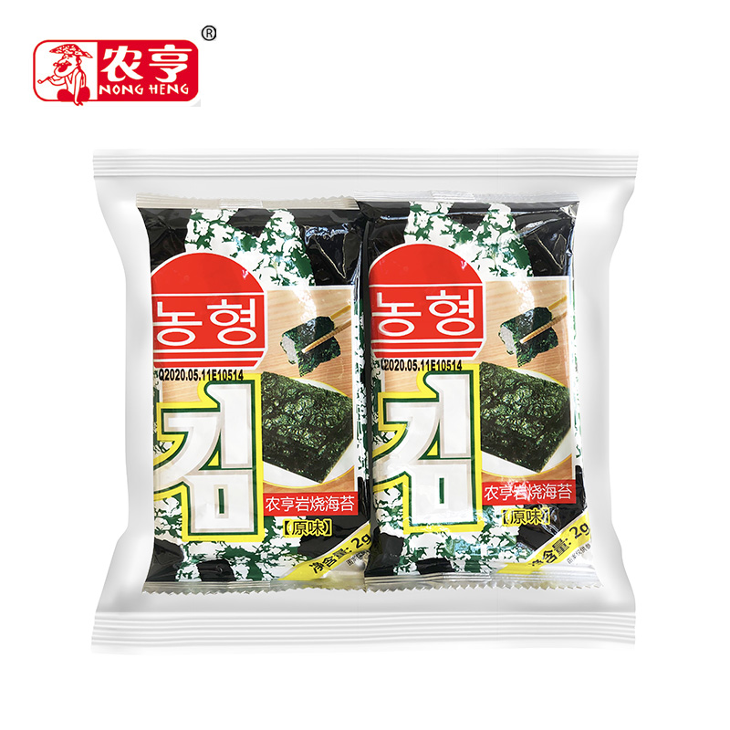 农亨岩烧海苔2g×8小包×4份，农亨岩烧海苔，儿童零食脆片紫菜包饭即食海苔原味烧烤味-第4张图片-提都小院