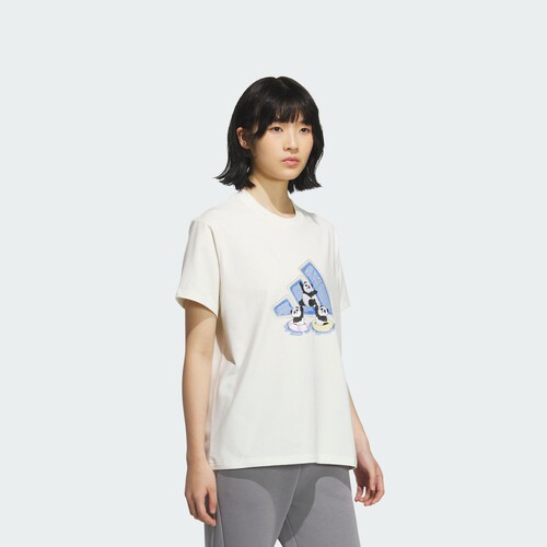 印花运动上衣圆领短袖T恤女夏季adidas阿迪达斯官方outlets轻运动 - 图1