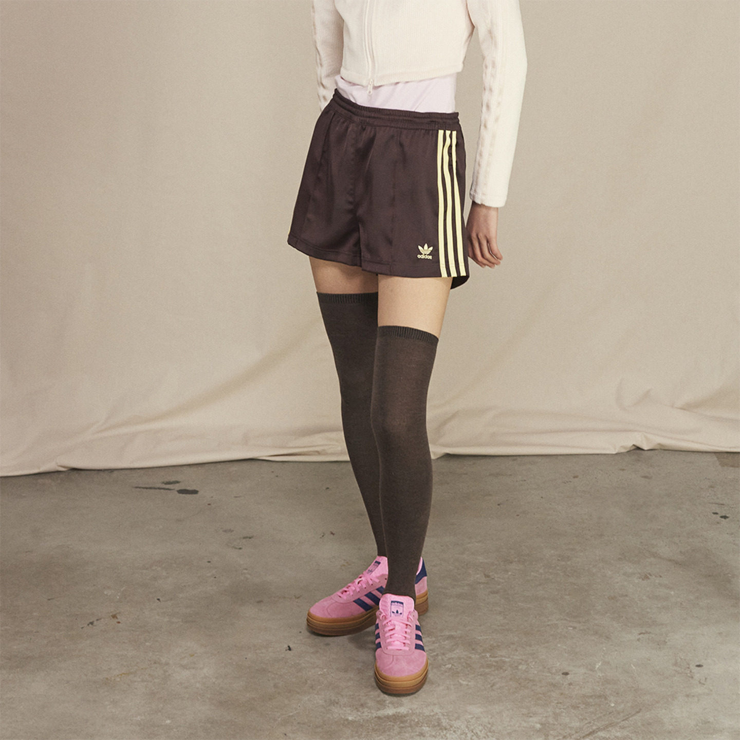 「T头鞋」GAZELLE BOLD厚底增高板鞋女子adidas阿迪达斯三叶草,淘宝优惠券,粉丝福利购,淘宝优惠卷