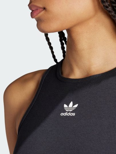 Slim knitted sports round neck vest dress for women adidas Adidas official outlets clover