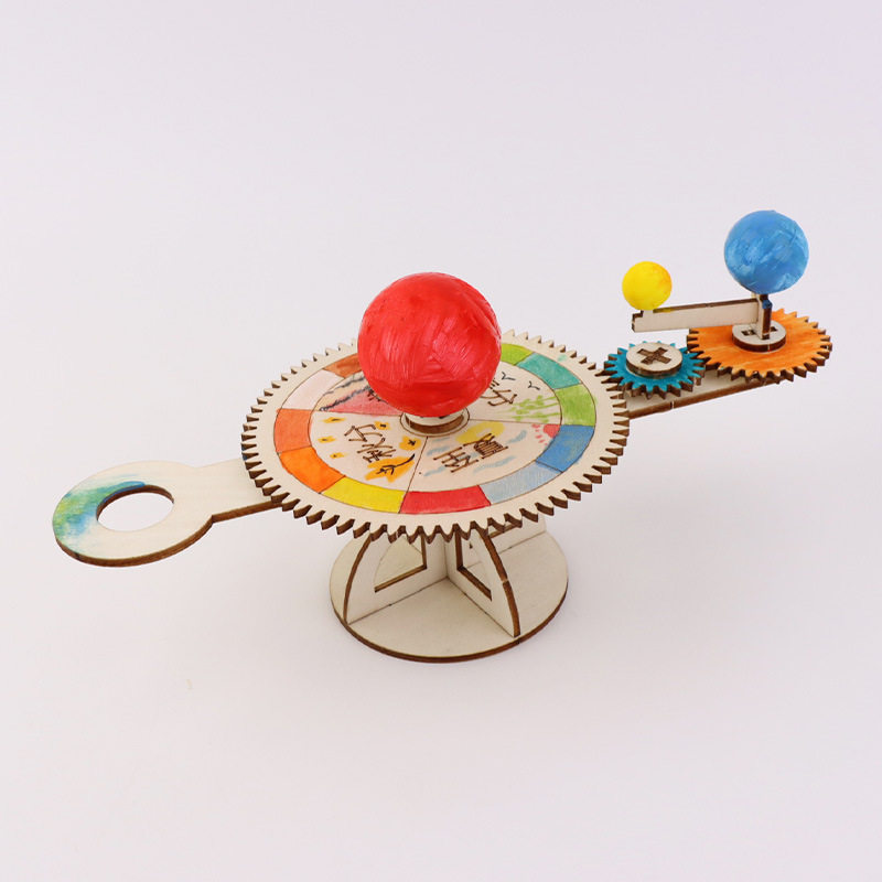 三球仪日地月太阳模型儿童手工DIY科技小制作学生天文玩具材料包,淘宝优惠券,粉丝福利购,淘宝优惠卷