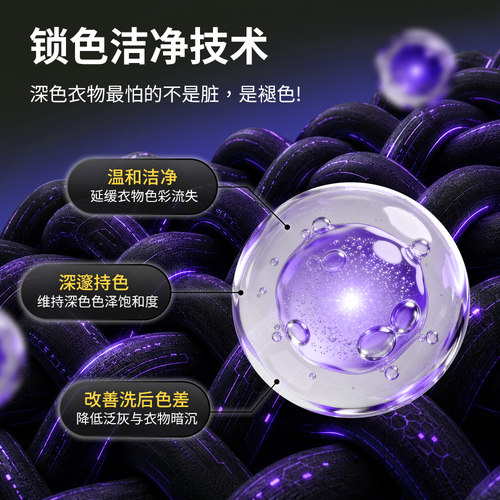 德国Dalli深色衣物护色洗衣液酵素洗涤剂牛仔裤黑色衣服固色 - 图2