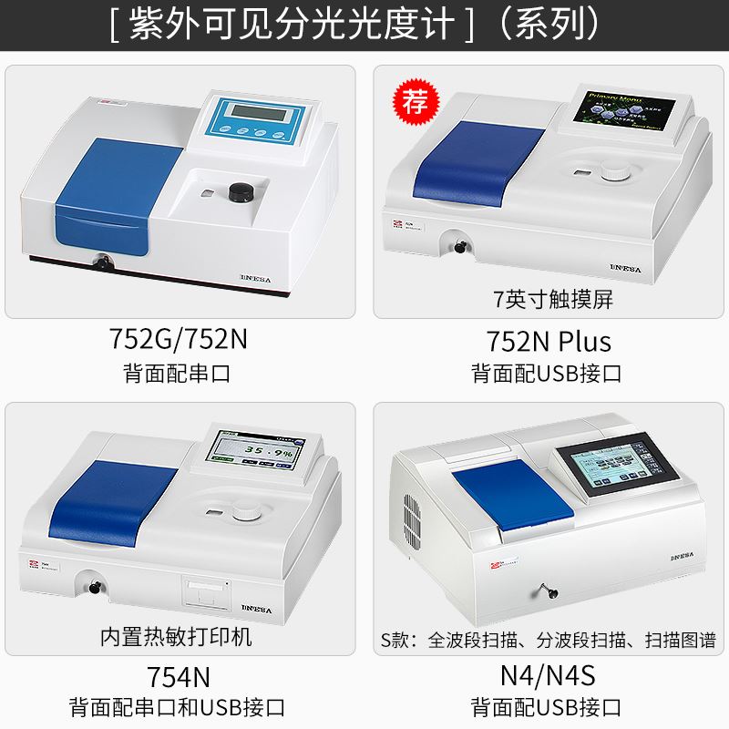 上海精科上分721G722N 722S722G 紫外可见分光光度计实验室光谱仪 - 图2