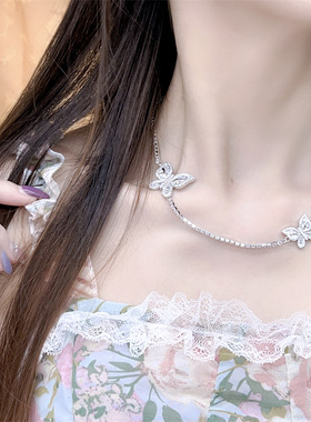 超仙项链高级感唯美锁骨链百搭女