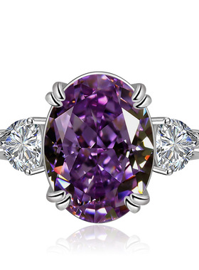 新品干枯玫瑰鸽子蛋戒指高级感女