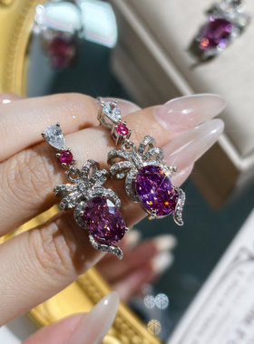 封底星空切干枯玫瑰三件套戒指女