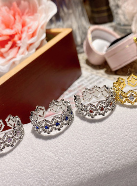 轻奢高级感精工戒指vintage女ins
