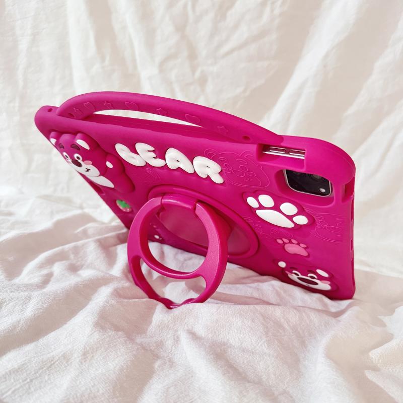 适用苹果iPad2022第10代平板保护套10.2寸789外壳防摔360旋转支架Air4/5可爱卡通pro11硅胶笔槽mini6/7钢化膜 - 图2