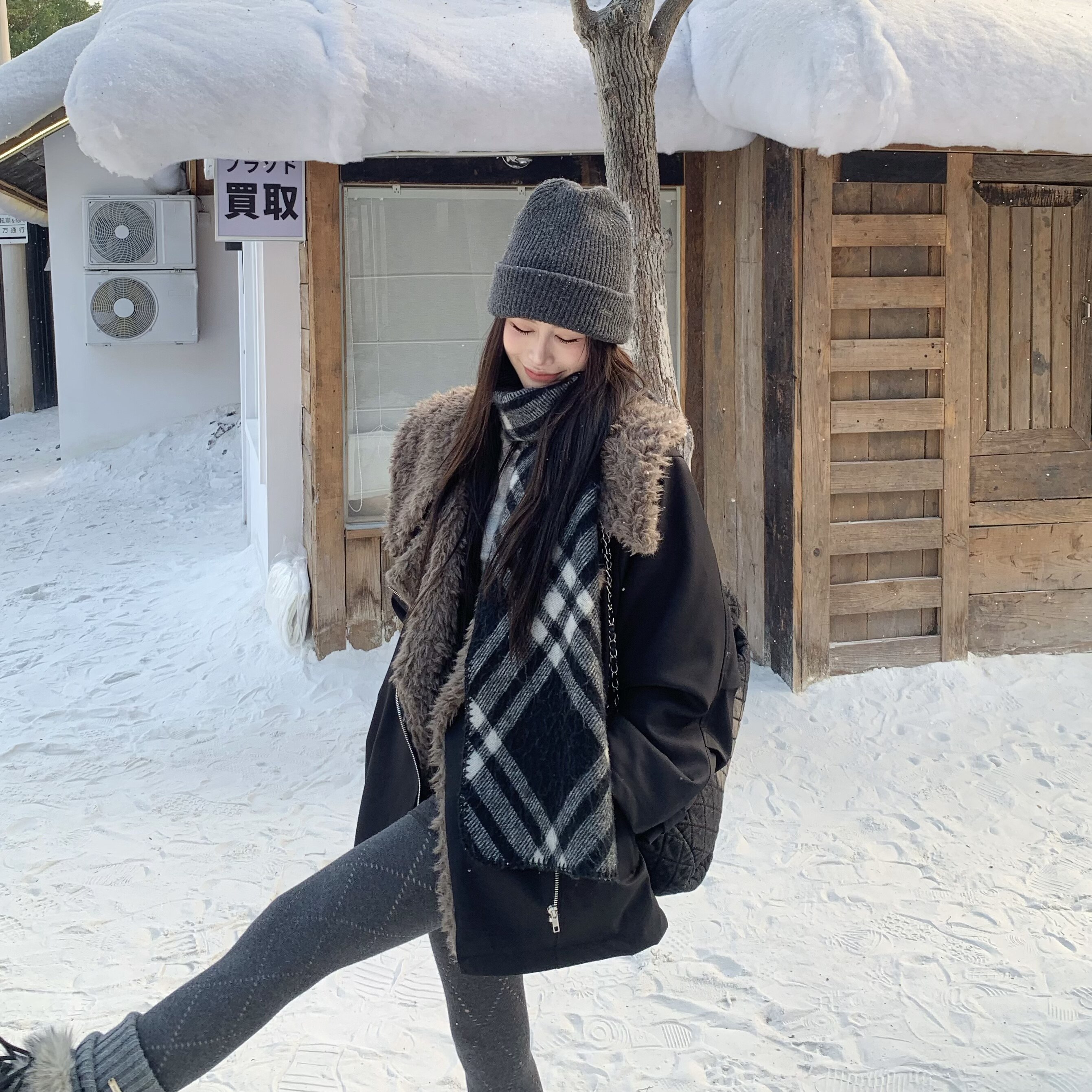 3MER哦哦三妹韩系大翻领中长款毛毛外套女冬季保暖加厚工装派克服,淘宝优惠券,粉丝福利购,淘宝优惠卷