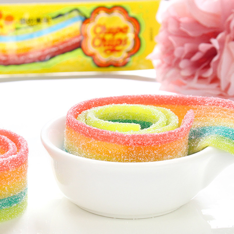 阿尔卑斯珍宝珠酸条糖果酸甜果汁长条彩虹橡皮糖酸沙软糖儿童零食,淘宝优惠券,粉丝福利购,淘宝优惠卷