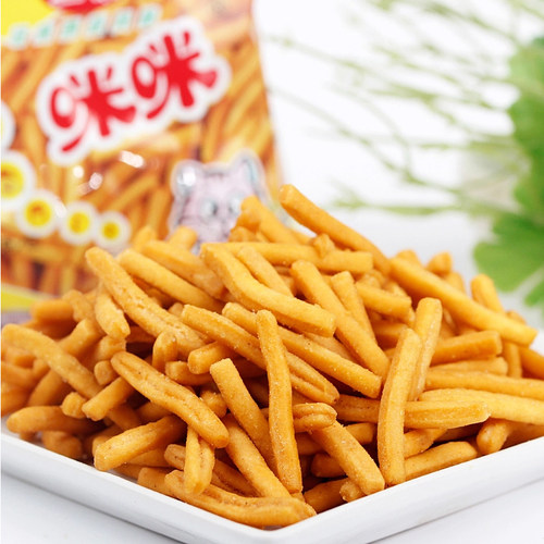 正宗咪咪虾味条40小包童年经典怀旧休闲小吃网红膨化零食品大礼包 - 图0