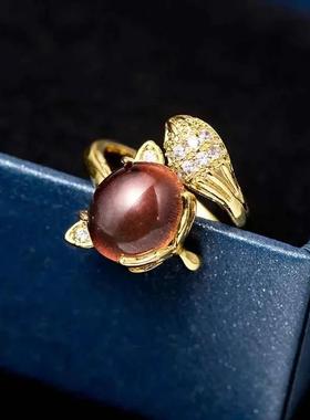 感温变色戒指高级感精致气质开口可调节女款锌合金