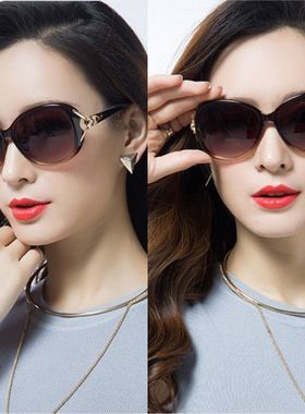 新款太阳眼镜新款女士墨镜开车防晒防紫外线圆脸长脸网红太阳镜女