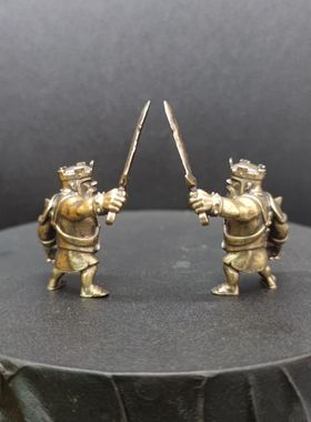 黄铜 部落冲突COC 野蛮人 胜利系列战士手办游戏皇室战争摆件公仔