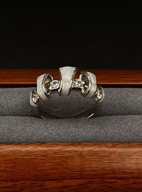 新款Vintage古着Dolphin贝母戒指女小众设计ins百搭高级感指环潮