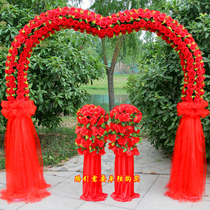 Silk Flowers Arches Full Flower Doors Wedding Celebration Flower Doors Opening Shop Celebration New Flower Arches Flower Racks Wedding Flowers Dawery