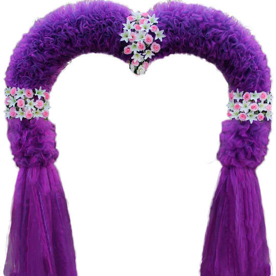 Silk flower arch wedding flower door opening store wedding