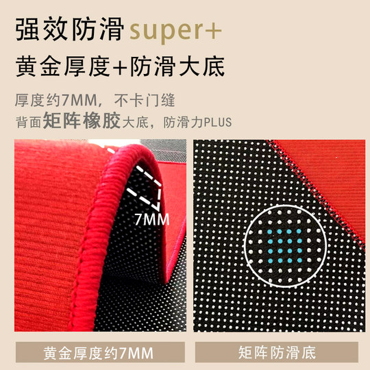 2025新款入户门垫进门家用地垫新年地垫乔迁喜庆红色地垫可裁剪