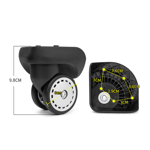 新秀丽V56行李箱轮子替换拉杆箱配件HPW21000万向轮V03旅行箱轱辘 - 图0