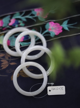 手镯圆口和田玉原创中式