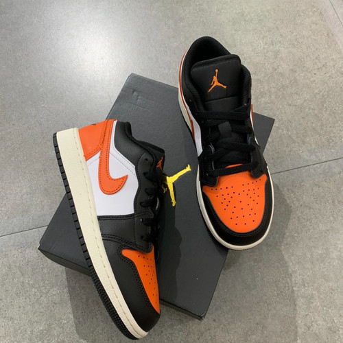 耐克Air Jordan 1 AJ1 低帮复古板鞋篮球鞋童款女款553560-146 - 图1