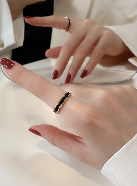 时尚个性陶瓷食指戒指女insins潮