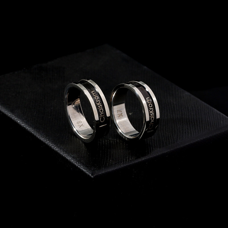 钛钢不掉色小素食指女时尚个性对戒 梓琦戒指/指环